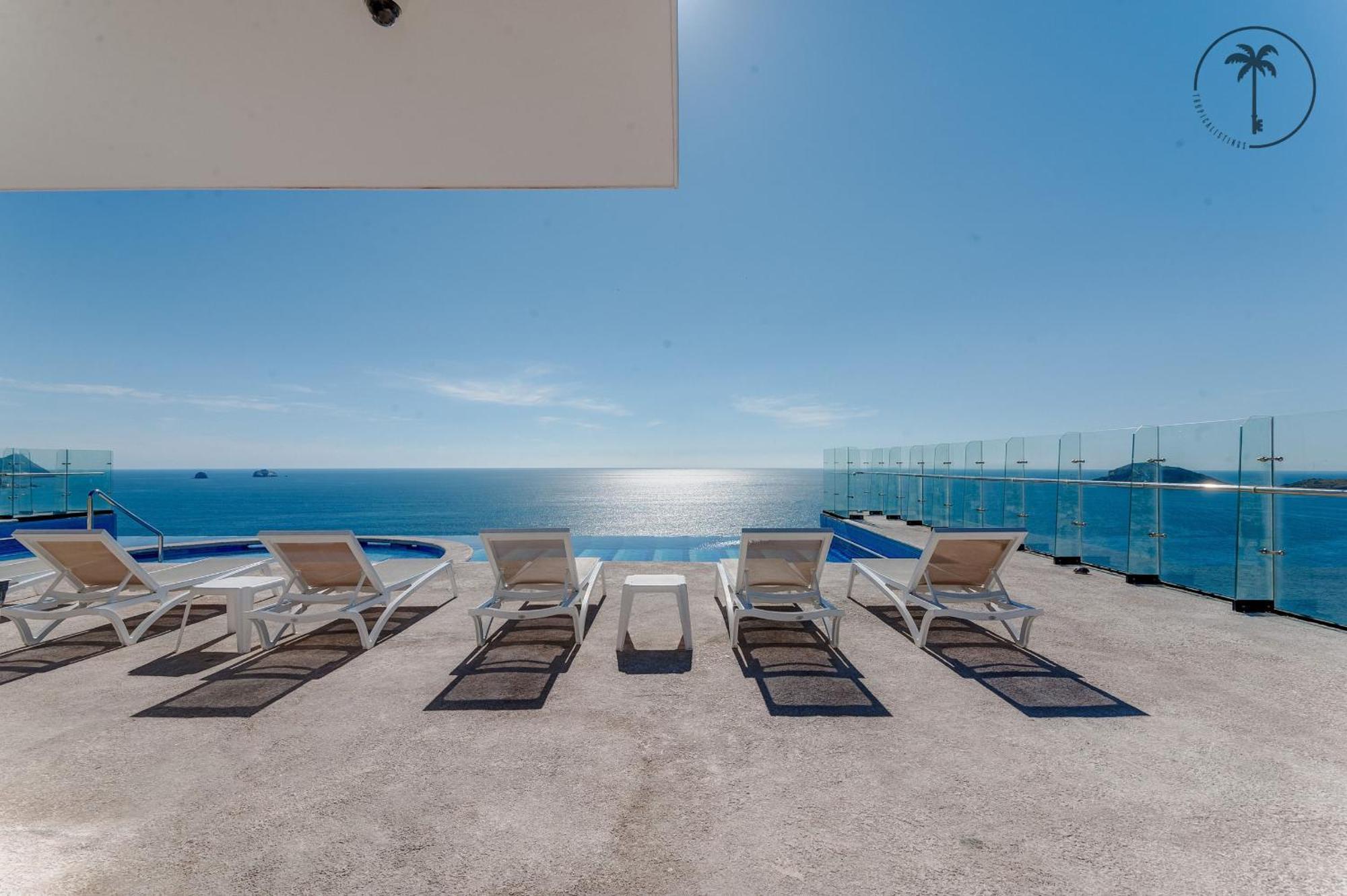 Hermosa Vista Al Mar, Condominio De Lujo! Mazatlán Exterior foto