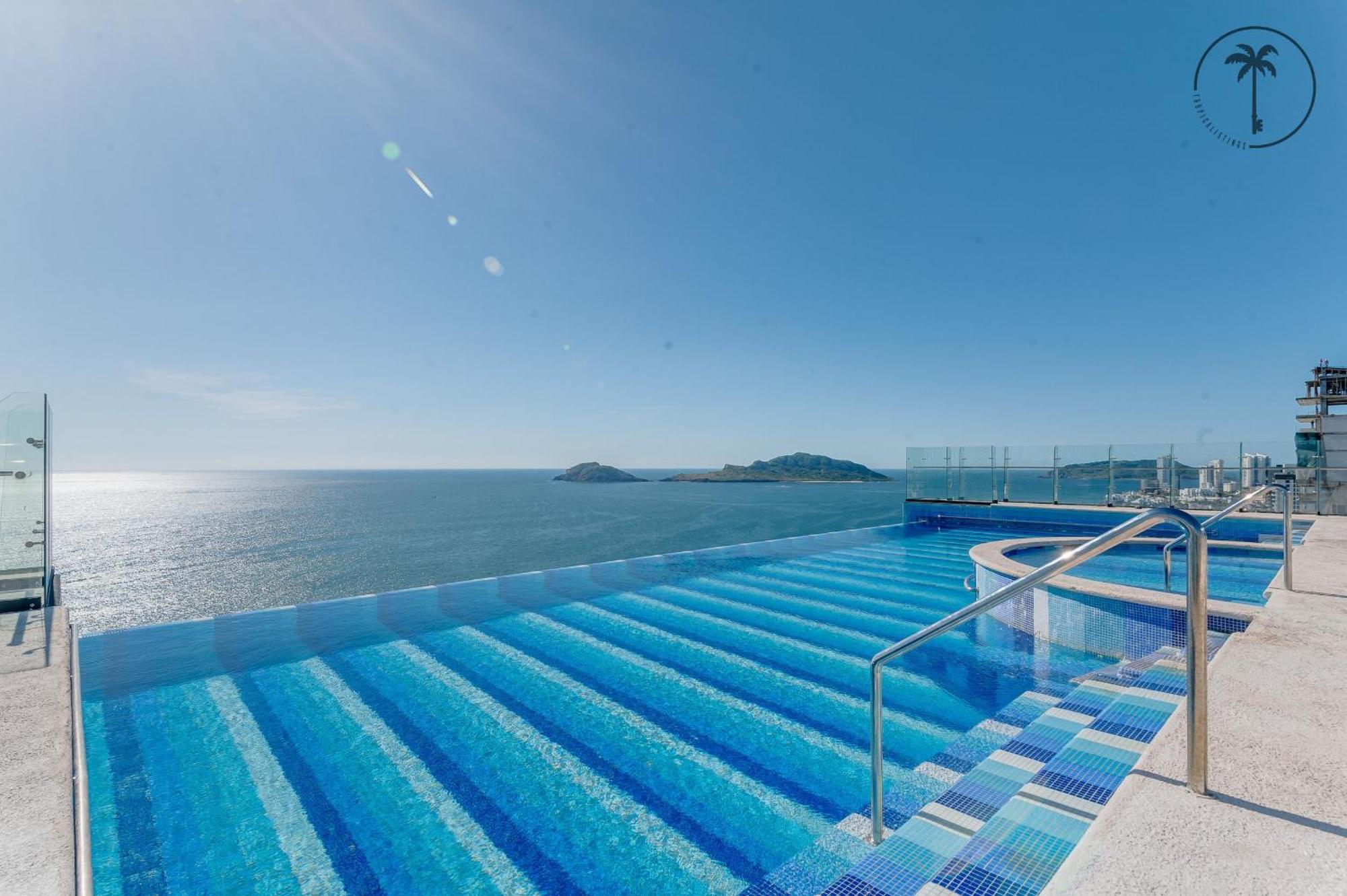 Hermosa Vista Al Mar, Condominio De Lujo! Mazatlán Exterior foto